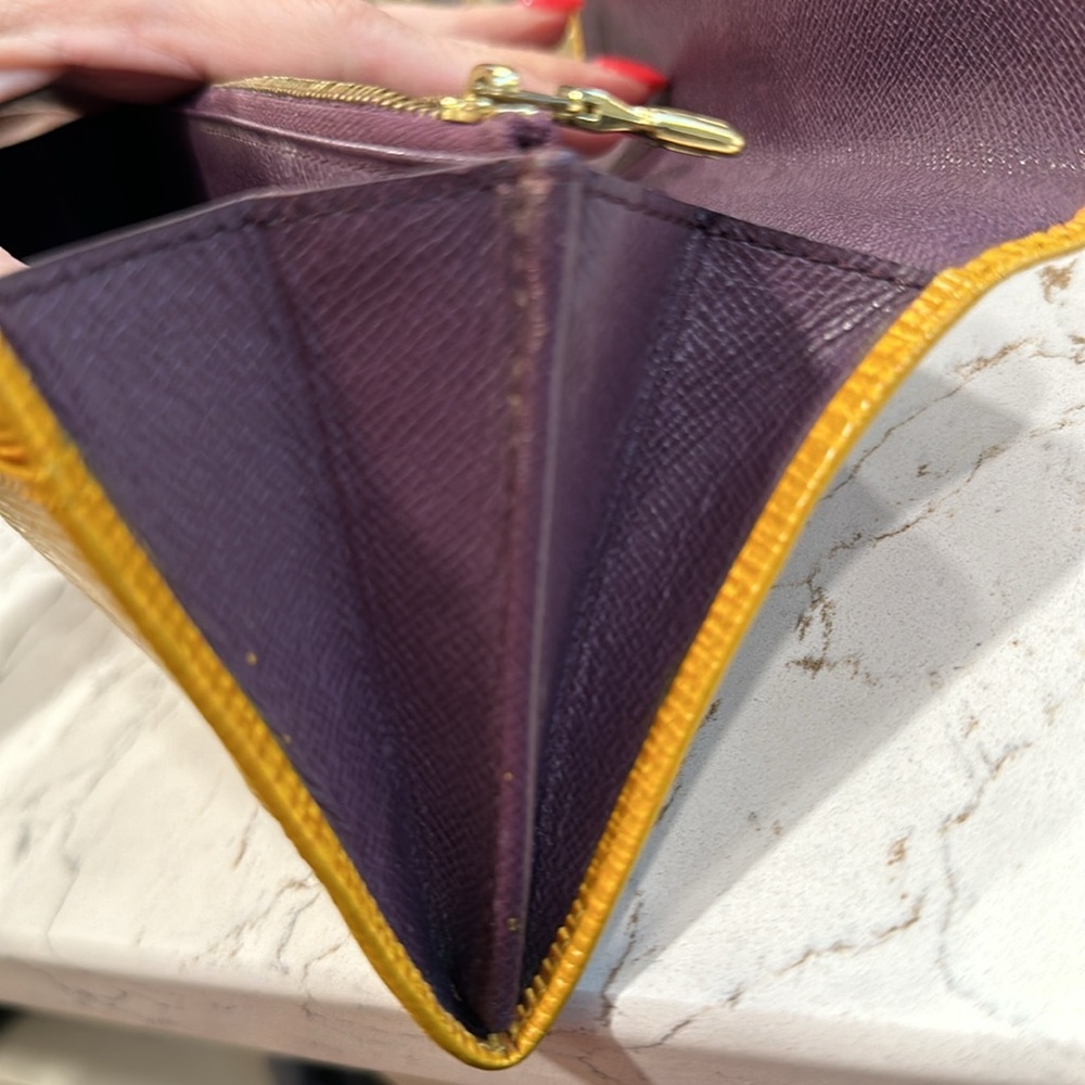 Louis Vuitton Yellow and Purple Clutch - Picture 8 of 10
